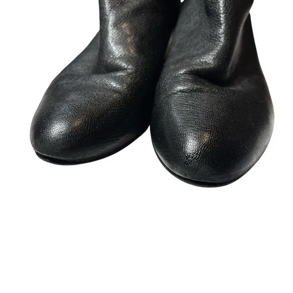 STUART WEITZMAN‎ Womens Black Pebbled Leather Ankle Boots Size 8 Back Zip - Picture 3 of 14